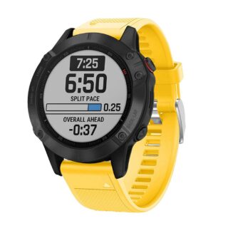 Силиконова каишка за Garmin Fenix 22 mm Quick Fit жълта