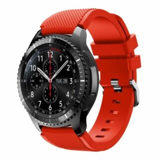 Силиконова каишка за Samsung / Huawei watch 22 мм червена