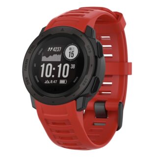 Силиконова каишка за Garmin Instinct червена