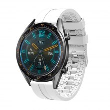 Силиконова каишка за Samsung / Huawei Watch 22 mm бяла