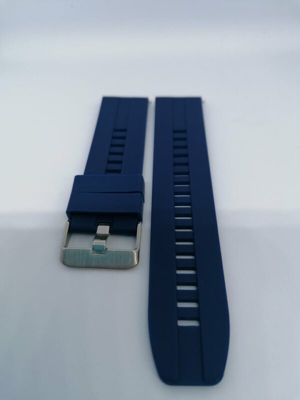 Силиконова каишка за Samsung /Huawei Watch 22 mm тъмно синя - Image 3