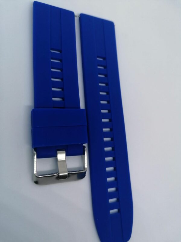 Силиконова каишка за Samsung / Huawei Watch 22 mm синя - Image 2