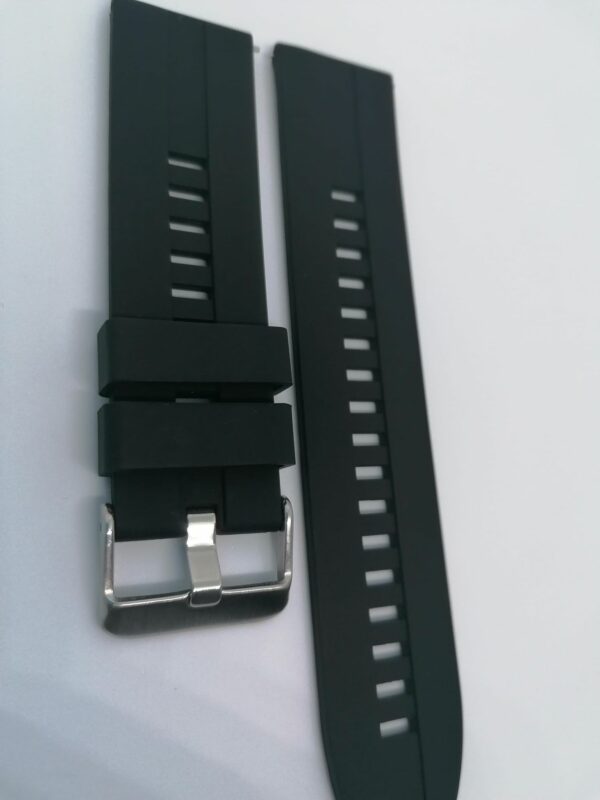 Силиконова каишка за Garmin, Samsung, Huawei watch 20 mm – черна