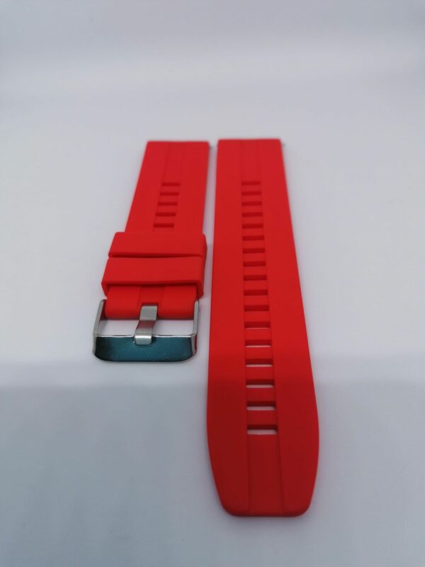 Силиконова каишка за Samsung /Huawei Watch 22 mm червена - Image 3
