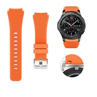 Силиконова каишка за Samsung / Huawei watch 22 мм оранжева
