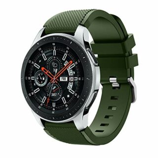 Силиконова каишка за Samsung / Huawei watch 22 мм тъмно зелена