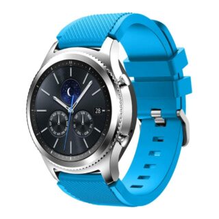 Силиконова каишка за Samsung / Huawei watch 22 мм светло синя