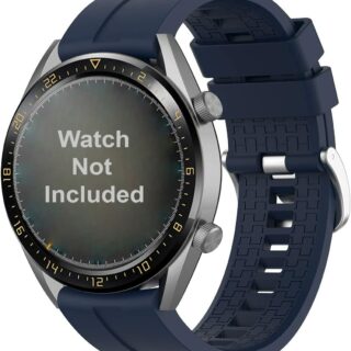 Силиконова каишка за Samsung /Huawei Watch 22 mm тъмно синя