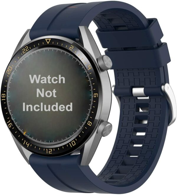 Силиконова каишка за Samsung /Huawei Watch 22 mm тъмно синя