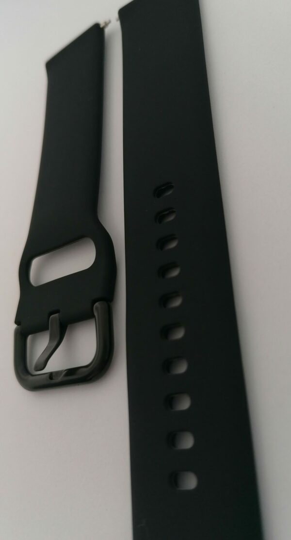 Силиконова каишка за Samsung watch  20 мм черна - Image 2