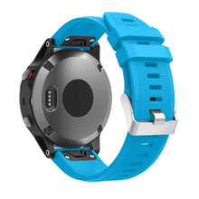 Силиконова каишка за Garmin Fenix 22 mm Quick Fit светло синя