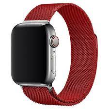 Метална каишка за Apple Watch червена