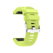 Силиконова каишка за Garmin Fenix 26 mm Quick Fit светло зелена