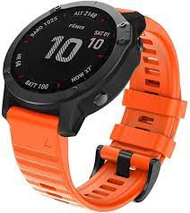 Силиконова каишка за Garmin Fenix  20 mm оранжева