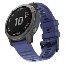 Силиконова каишка за Garmin Fenix 20 mm тъмно синя