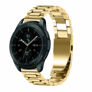 Стоманена каишка 22 мм златна / gold/ за Samsung / Huawei watch