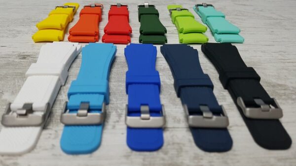 Силиконова каишка за Samsung / Huawei watch 22 мм мат синя - Image 4
