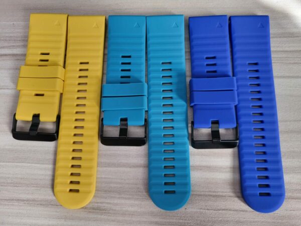 Силиконова каишка за Garmin Fenix 26 mm Quick Fit жълта NEW - Image 2