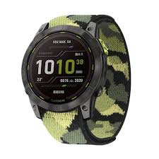 Текстилна каишка за Garmin 26 mm зелен камуфлаж