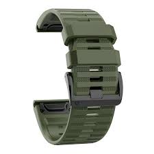 Силиконова каишка за Garmin Fenix 22 mm Quick Fit тъмно зелена