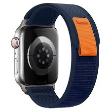 Текстилна каишка за Apple Watch Ultra/ SE series 8 7 6 5 4 3 2 тъмно синя