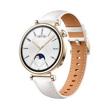 Кожена каишка за Huawei watch GT4 / GT5 41 mm бяла