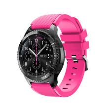 Силиконова каишка за Samsung / Huawei watch 22 мм розова