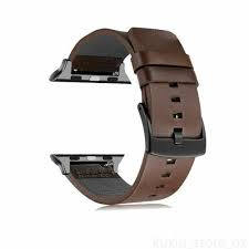 Кожена каишка за Apple Watch кафява