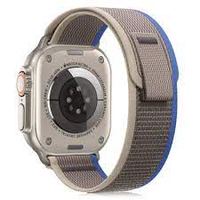 Текстилна каишка за Apple Watch Ultra/SE series 8 7 6 5 4 3 2  Сива