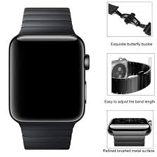 Стоманена каишка за Apple Watch черна