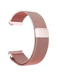 Метална каишка 18 мм светло розова / pink gold/ магнитно закопчаване