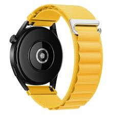 Найлонова каишка Alpine Loop за Huawei/ Samsung 22 mm жълта