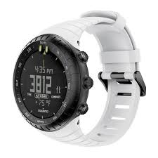 Каишка за Suunto Core All black бяла