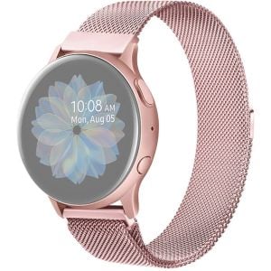 Метална каишка за Samsung / Huawei watch 22 мм розова/ rose pink/