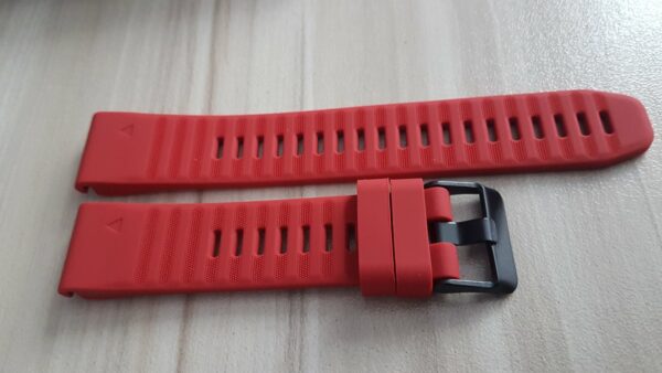 Силиконова каишка за Garmin Fenix 20 mm червена - Image 4