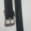 Кожена каишка за Samsung / Huawei watch 22 мм черна-сиво
