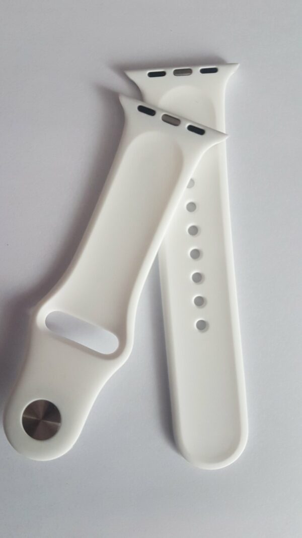 Силиконова каишка за Apple Watch бяла - Image 3