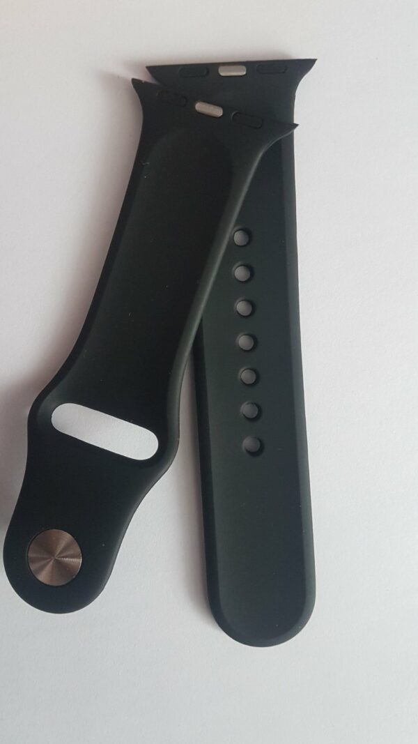 Силиконова каишказа  Apple Watch черна - Image 4