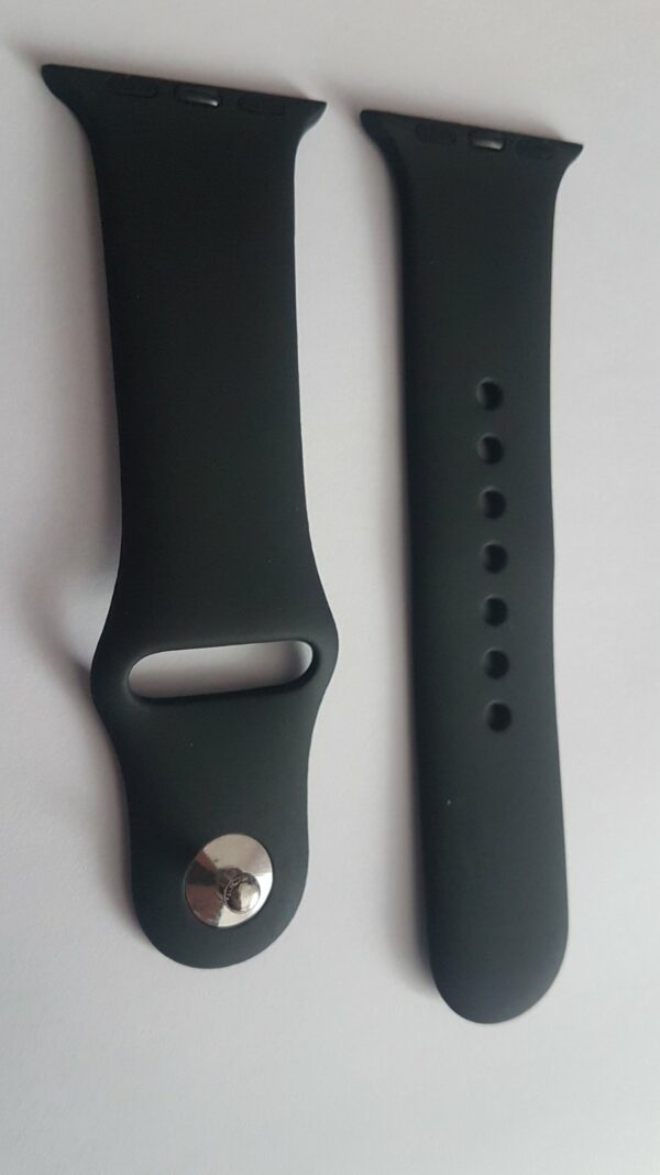 Силиконова каишказа  Apple Watch черна - Image 3