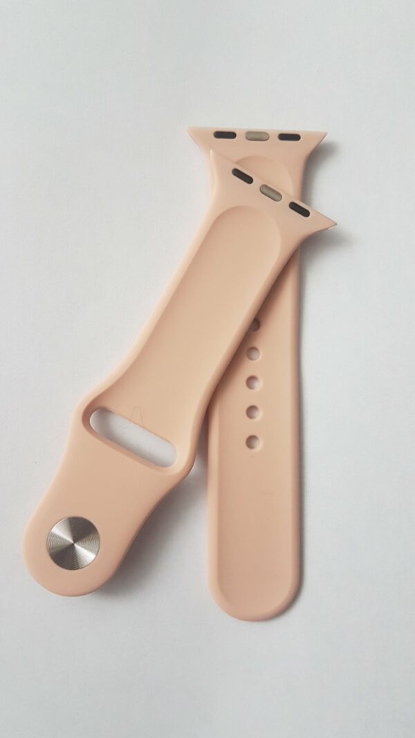 Силиконова каишка за Apple Watch ретро розова - Image 3