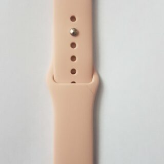 Силиконова каишка за Apple Watch ретро розова