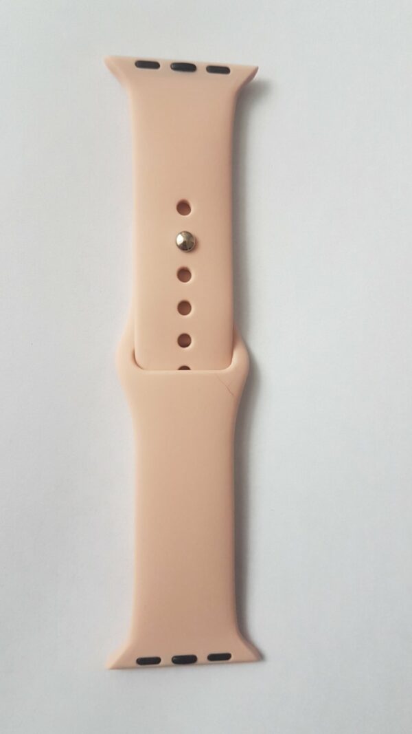 Силиконова каишка за Apple Watch ретро розова