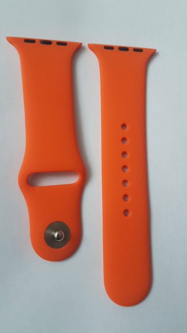 Силиконова каишка за Apple Watch оранжева - Image 2