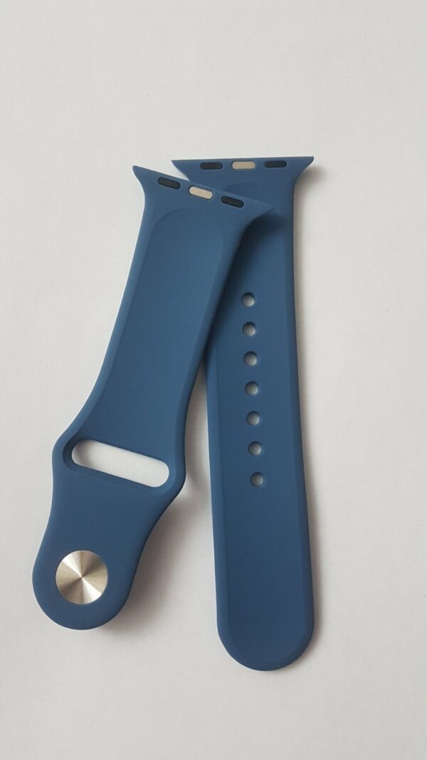 Силиконова каишка за Apple Watch синя - Image 3