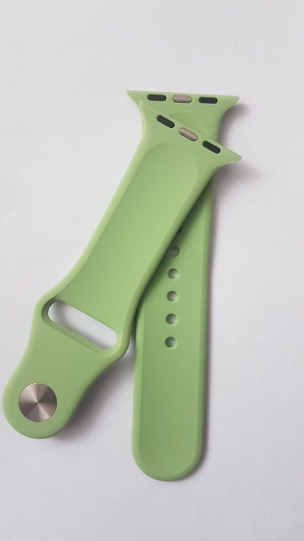 Силиконова каишка за Apple Watch мат  зелена - Image 3