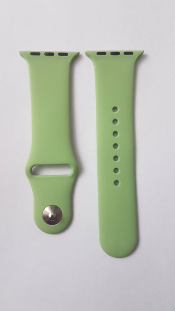 Силиконова каишка за Apple Watch мат  зелена - Image 2