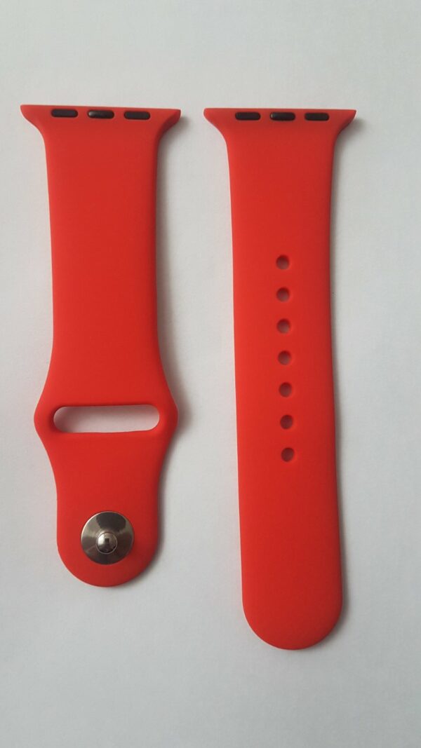 Силиконова каишка за Apple Watch червена - Image 2