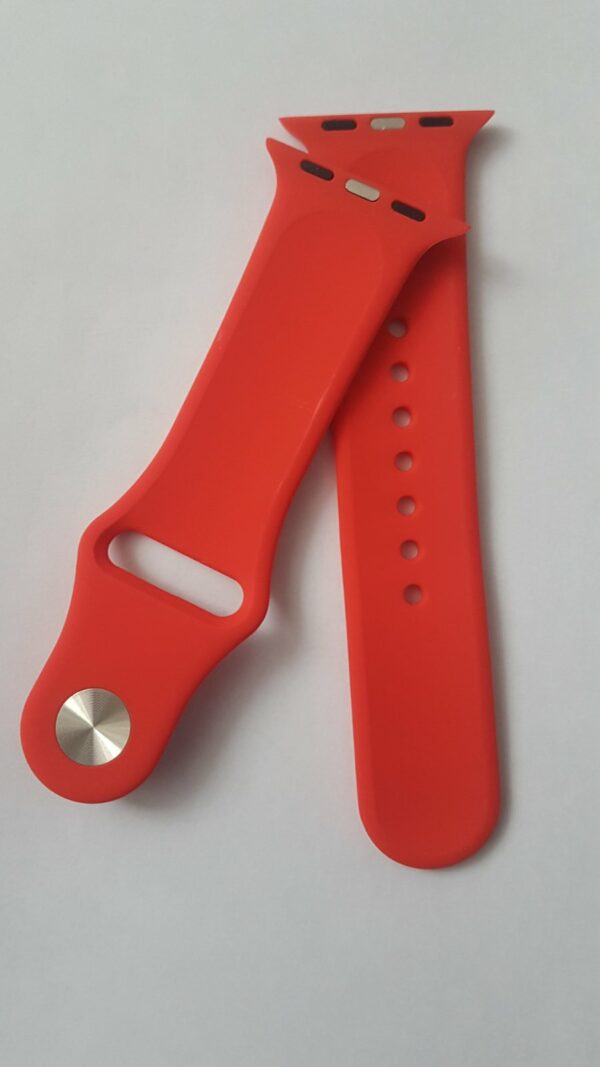 Силиконова каишка за Apple Watch червена - Image 3