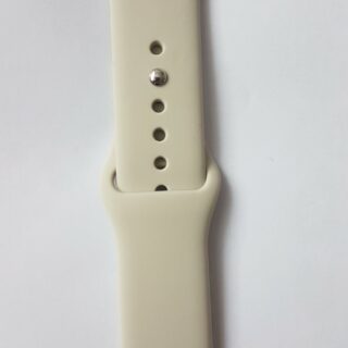 Силиконова каишка за Apple Watch антично бяла