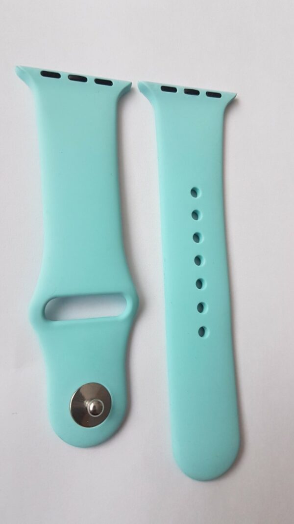 Силиконова каишка за Apple Watch небесно синя - Image 2